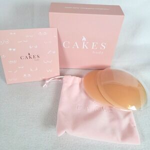 CAKES Body Womens Nipple Cover Non-Adhesive Grippy Size OG Honey